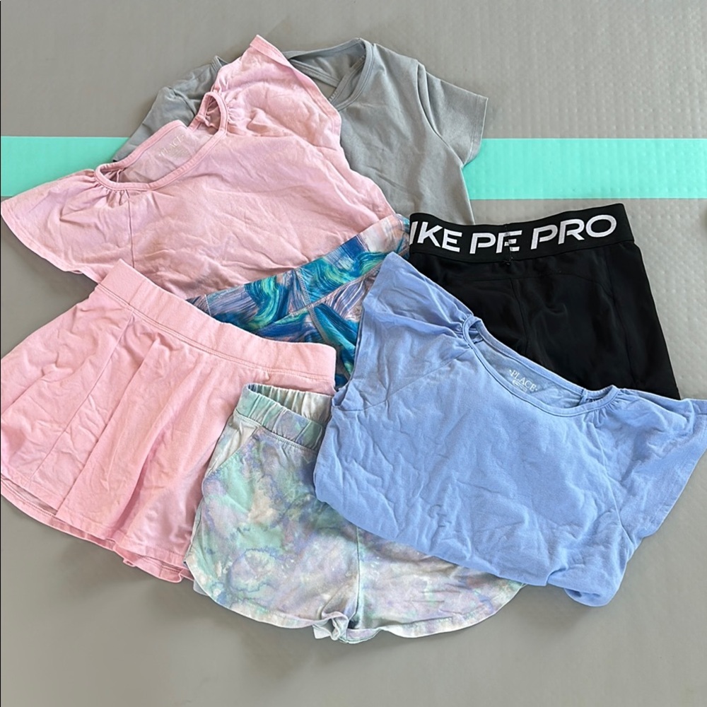Nike Pro Black Shorts and Colorful Tee Collection